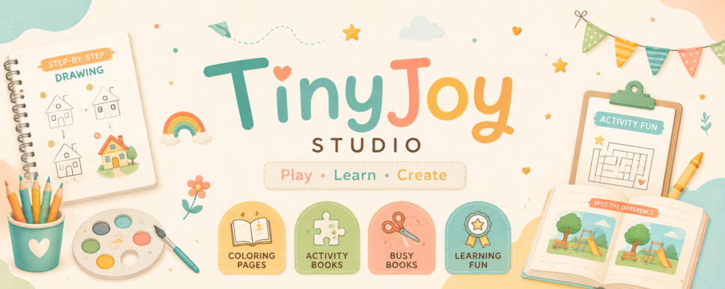 TinyJoyStudio printable activities and creative learning resources for kids