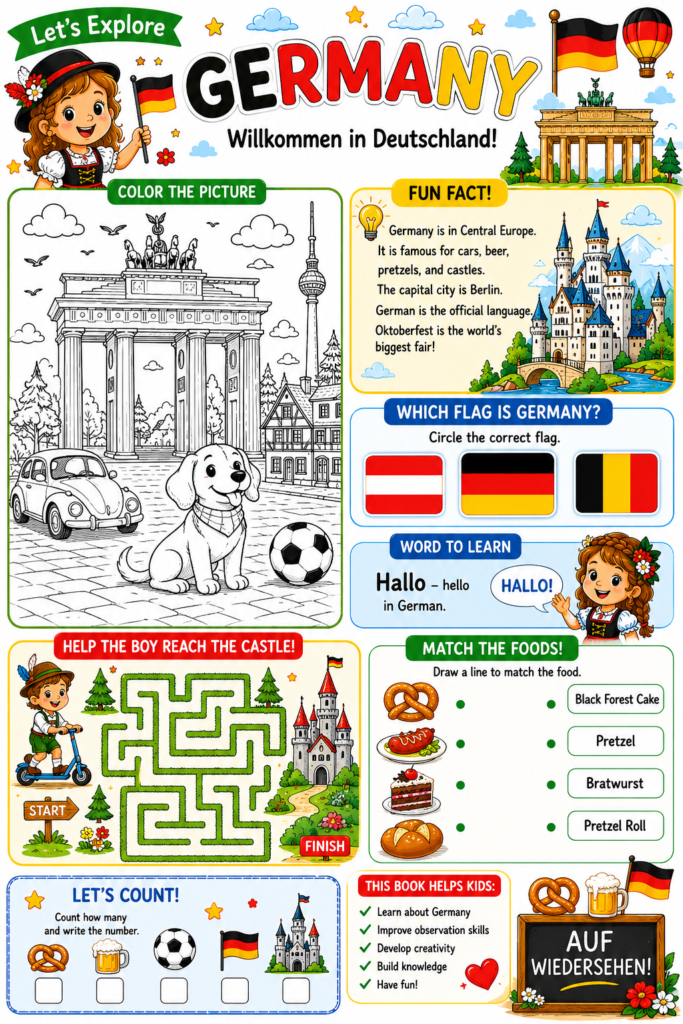 country page for kids - Germany