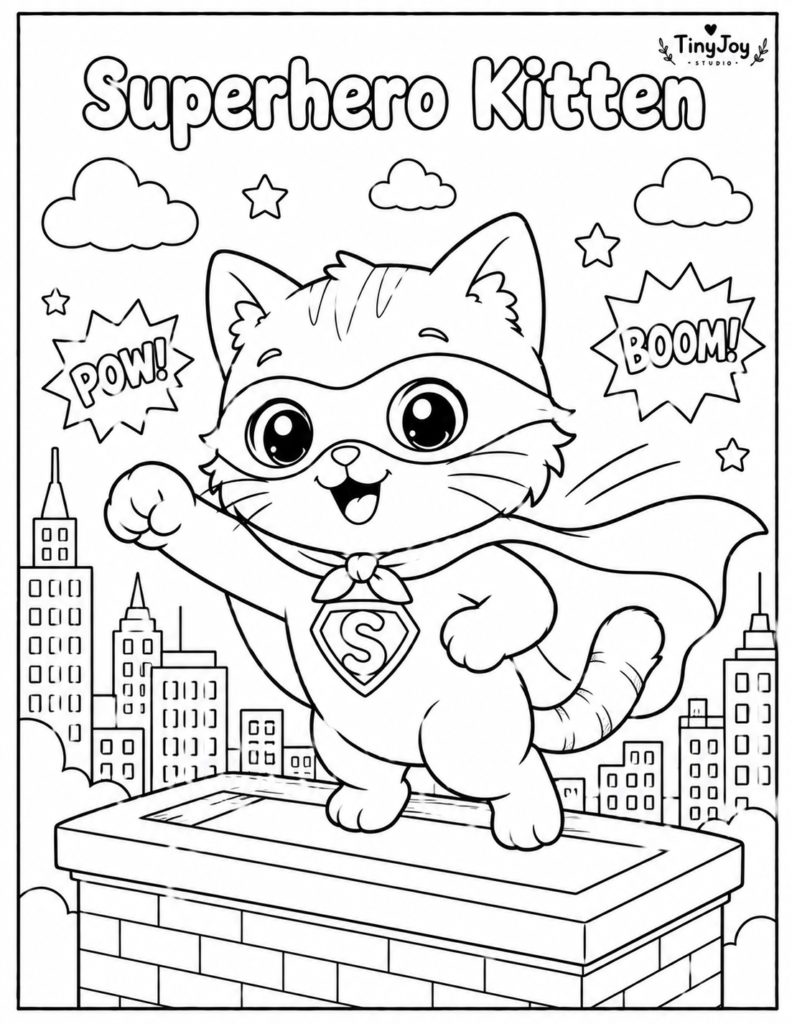 Cute kitten coloring pages that inspire imagination creativity and storytelling for kids