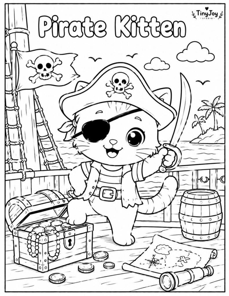 Cute kitten coloring pages that inspire imagination creativity and storytelling for kids