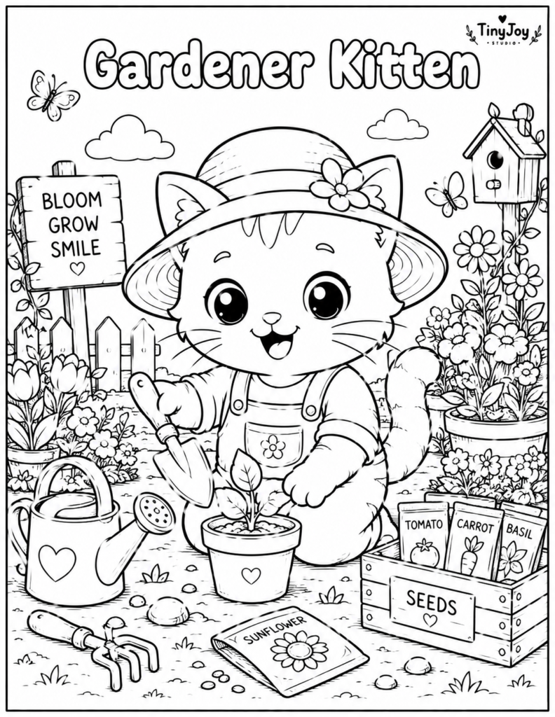 Printable kitten and puppy coloring activities for screen free fun and creative learning