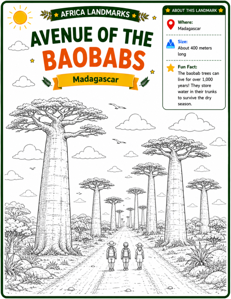Geography activities help kids learn about famous landmarks and countries