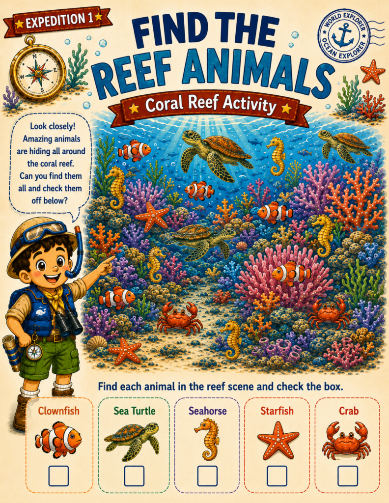marine life unit study animal facts for elementary