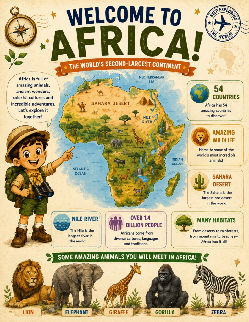 Exploring 10 key African countries builds a strong geographical foundation for young explorers.