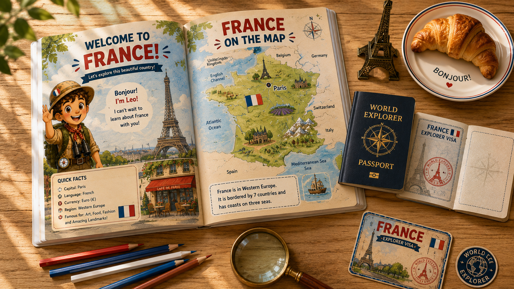 exploring france with kids