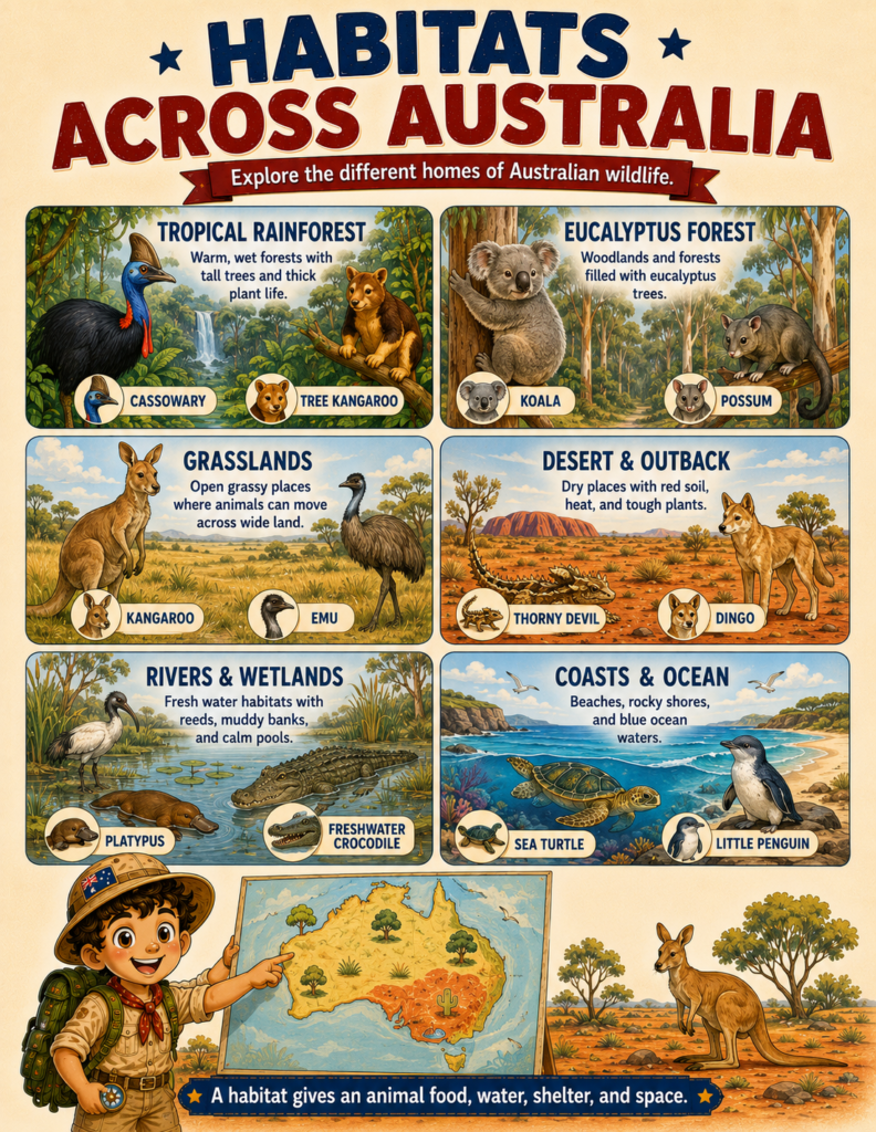 australia unit study biomes and habitats