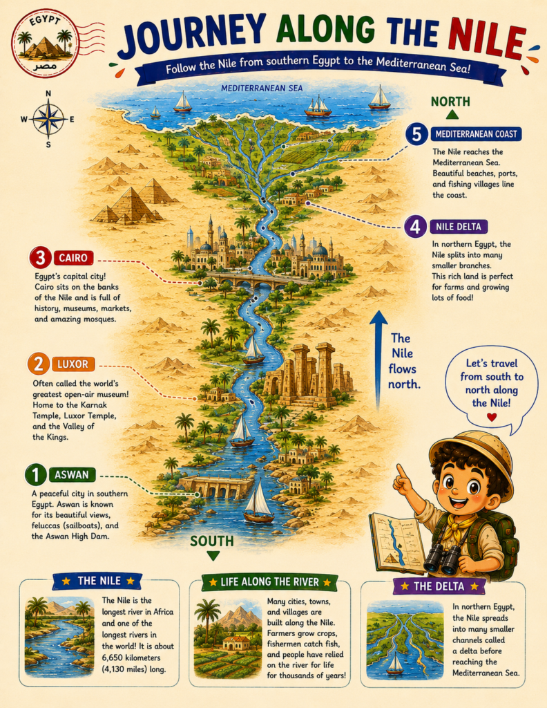 interactive egypt project for kids map challenge
