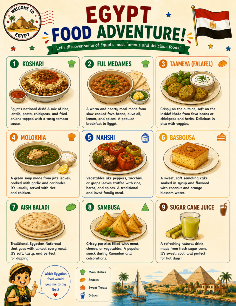 egyptian food for kids geography project