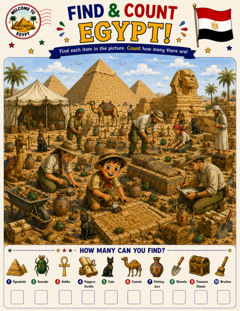 Egypt geography puzzles and printable learning activities