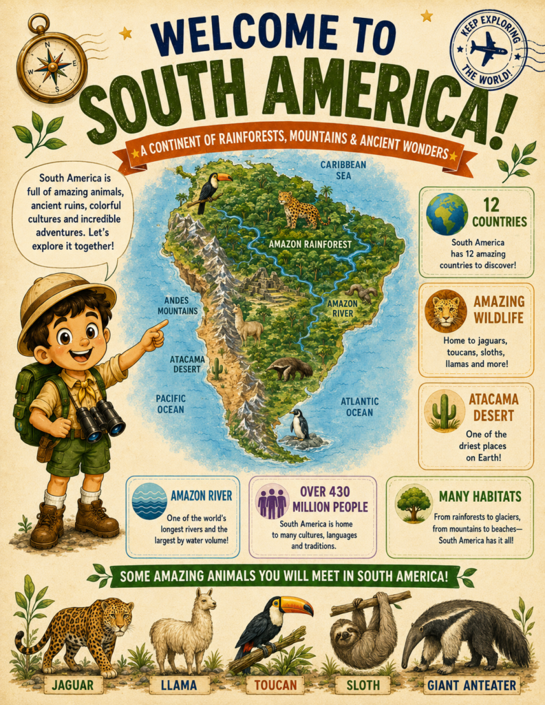 south america unit study for homeschoolers map and wildlife overview 