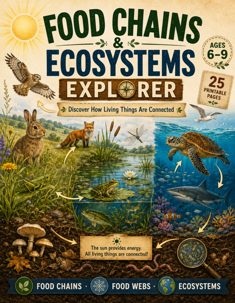Interactive Food Chain Activities for Kids: A No-Prep Ecosystems Unit Study