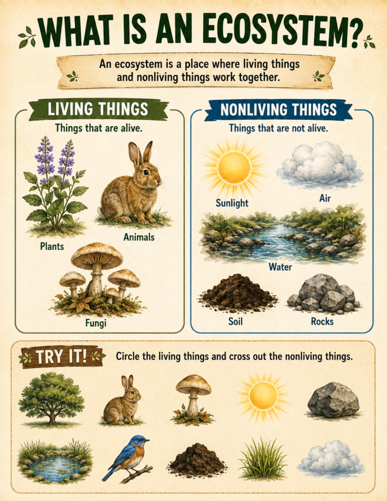 living and nonliving things worksheet food chain activities