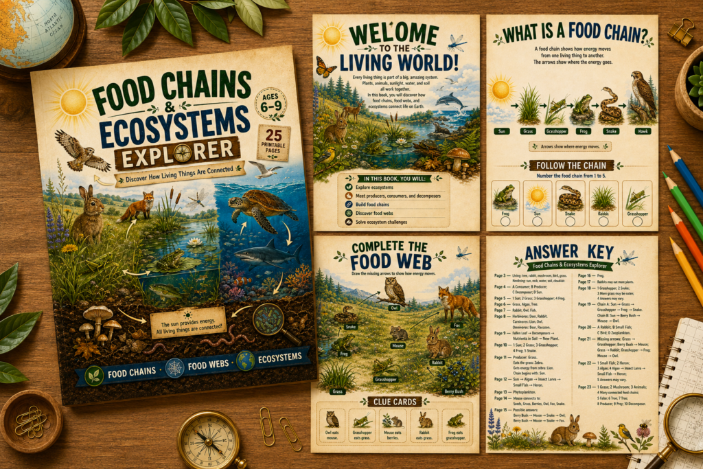 food chain activities for kids ecosystems explorer