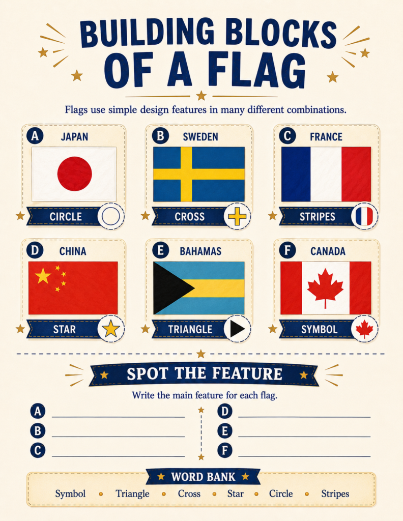 flags of the world activities for kids building blocks