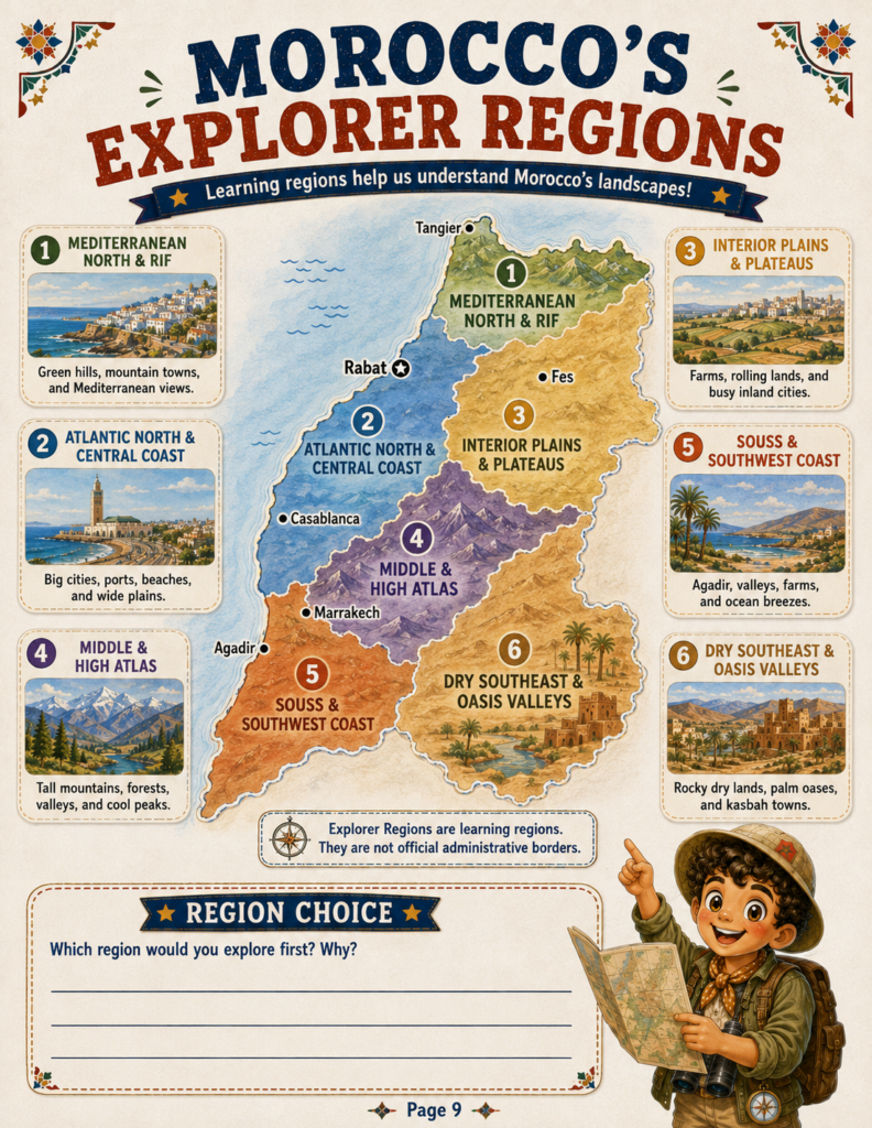 morocco geography activities for kids map challenge