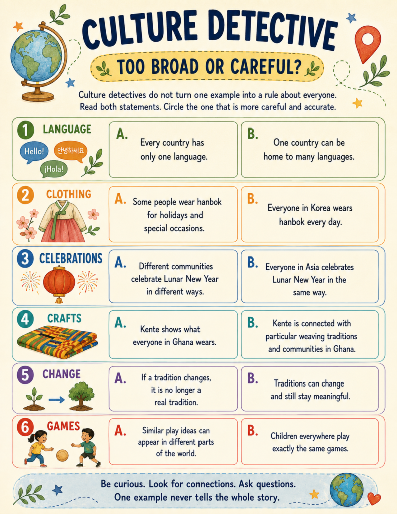 culture detective critical thinking 10 minute activities