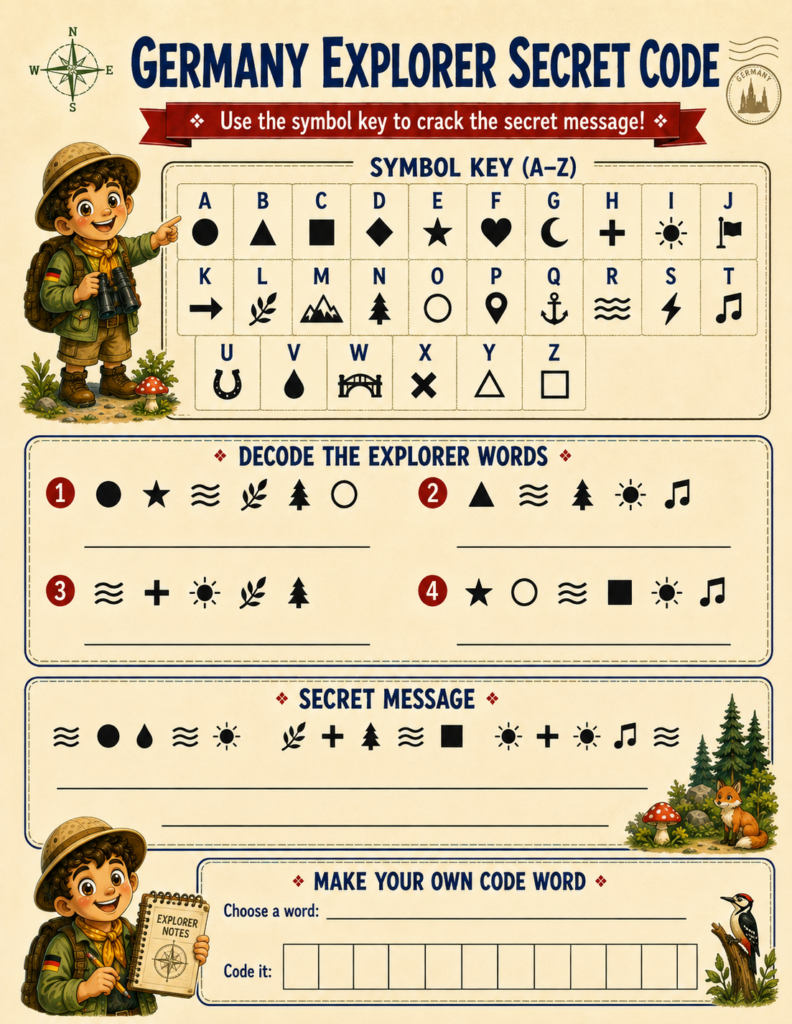 learn about germany for kids secret code