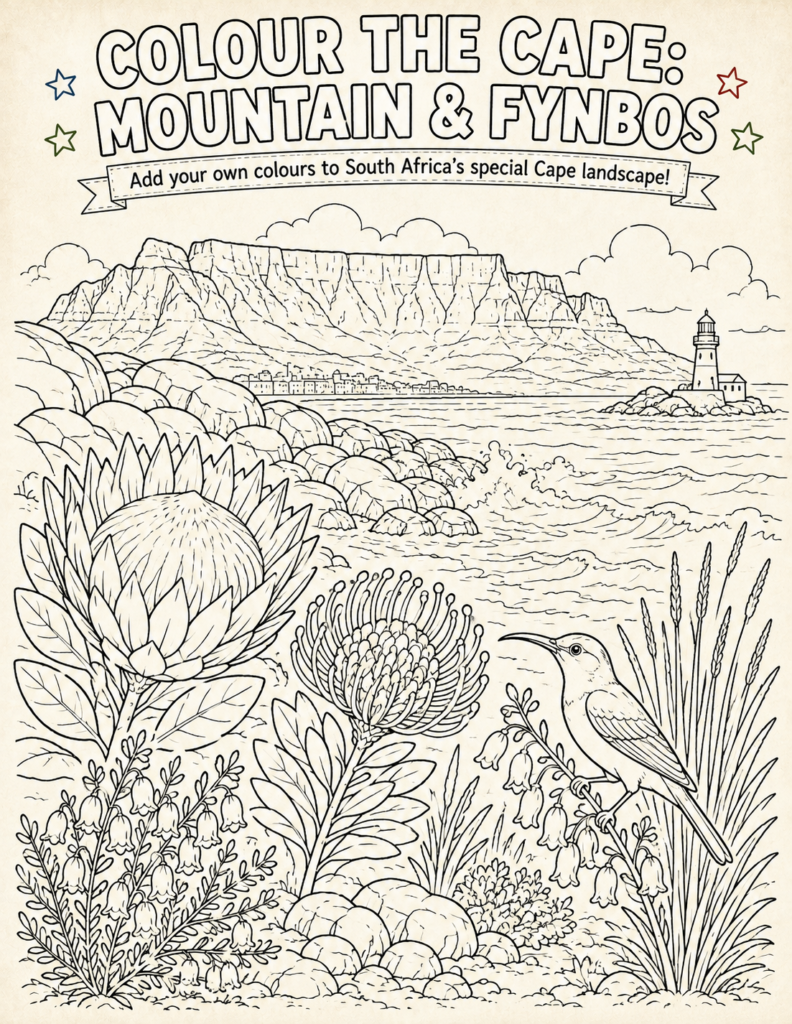 south africa geography activities table mountain)