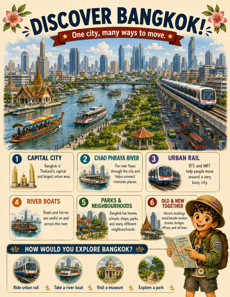 thailand geography activities bangkok transport for kids
