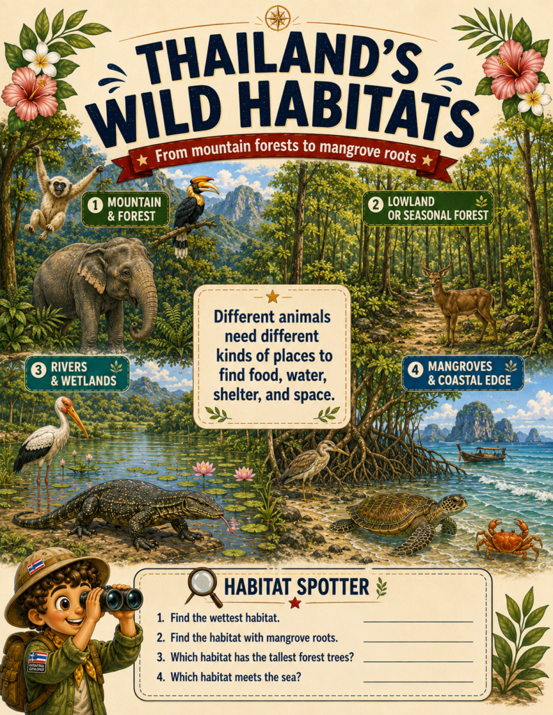learn about thailand for kids exotic wildlife and habitats