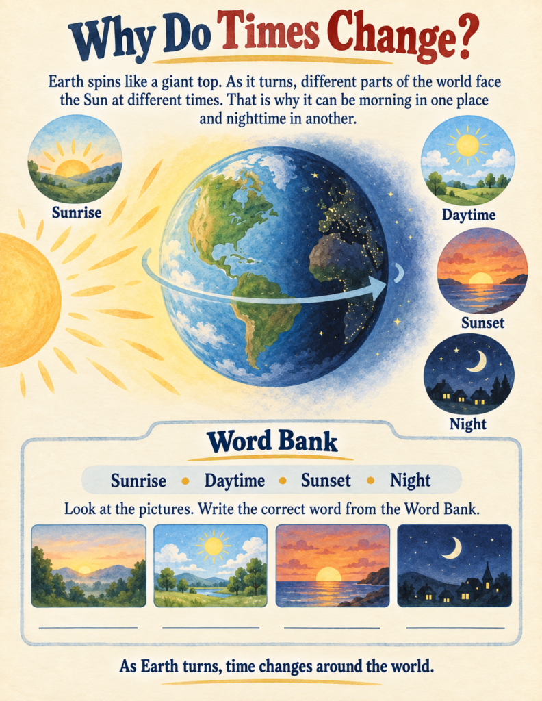 world time zones unit study earth rotation for kids