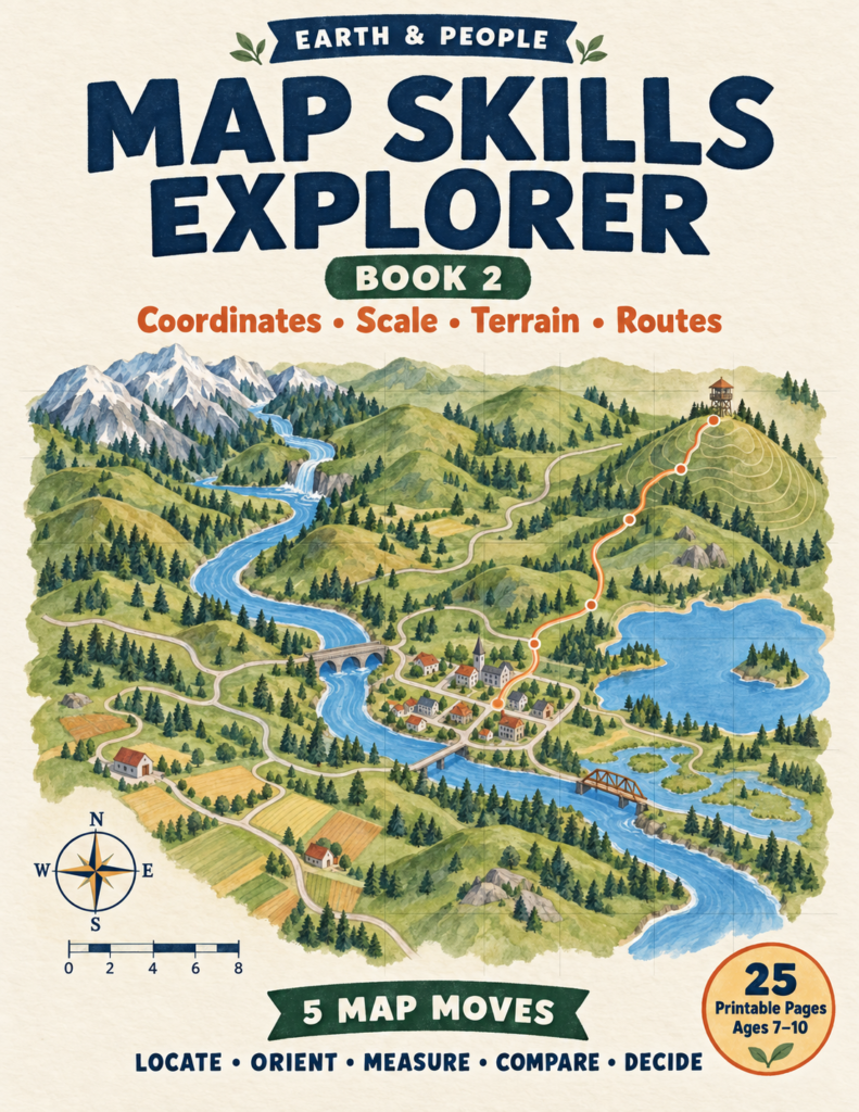 map skills for kids earth and people explorer book