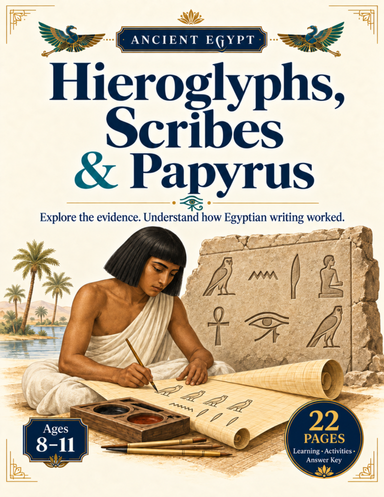 Ancient Egypt Unit Study: Spark Curiosity with Hieroglyphs