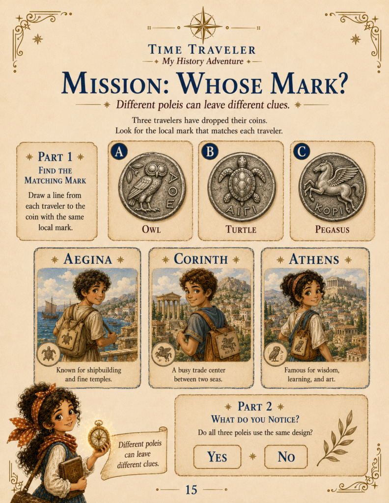 ancient greece activities for kids greek coins