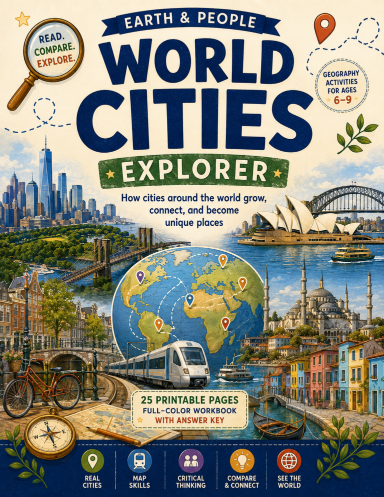 The Ultimate World Cities Unit Study for Kids (No-Prep Human Geography!)
