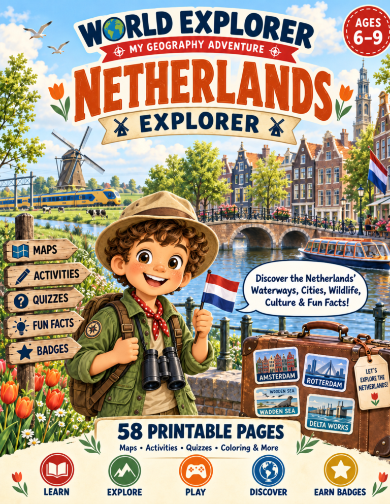 The Ultimate Netherlands Unit Study for Kids (No Prep!)