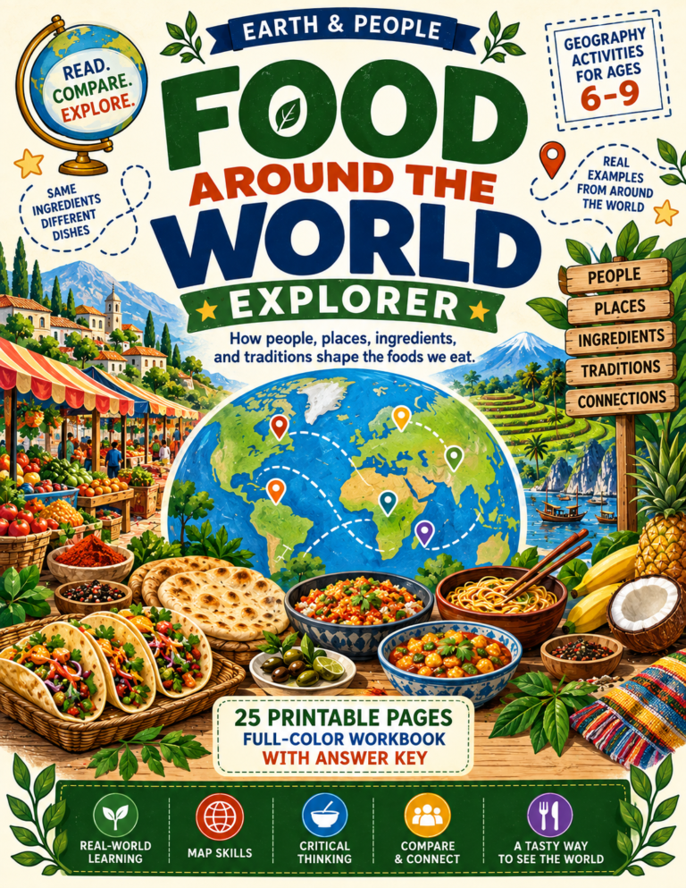 The Ultimate World Food Unit Study for Kids (No Prep!)