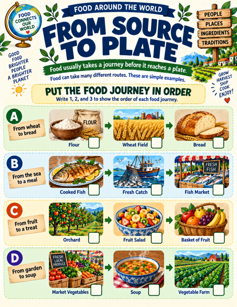 world food unit study food journeys activities