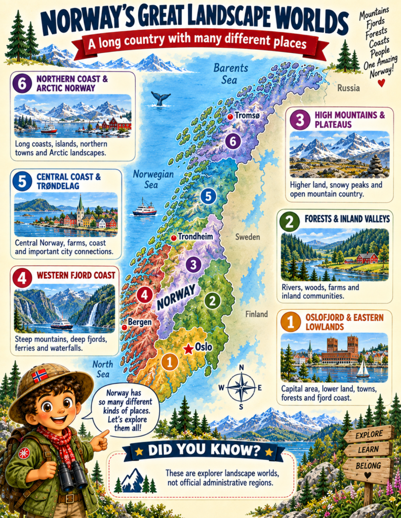 norway unit study map and landscapes activities for kids