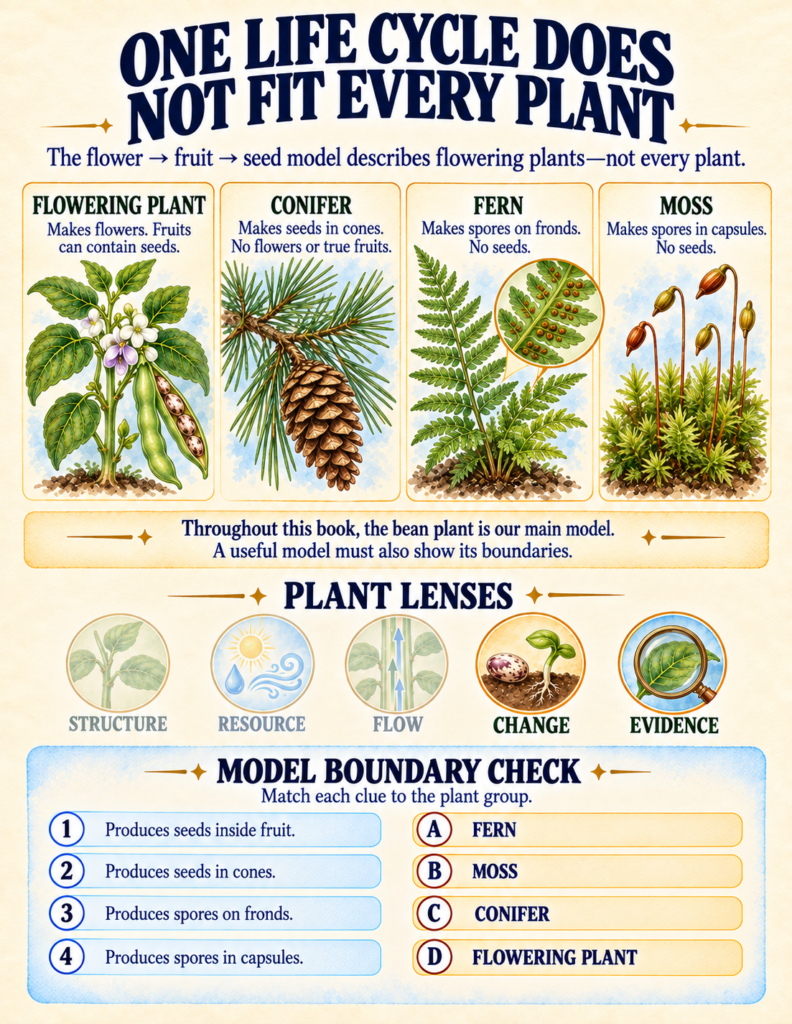 Capstone botanical worksheet challenging students to construct a complete seed-to-seed living plant system model